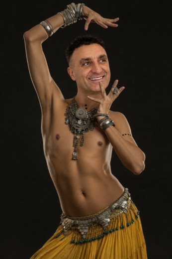 James Bulla, belly dancer in Bolton
